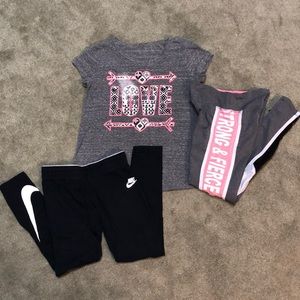 Lot girls shirt & jogger pants